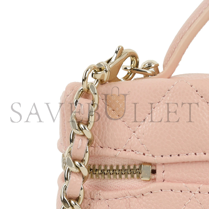 CHANEL MASTER HANDLE VANITY WITH CHAIN  (19*13*6cm)